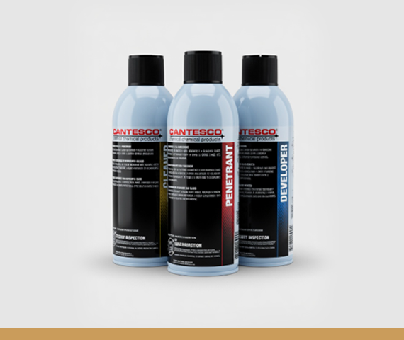 Sprays Cantesco (Penetrant, Developer, Cleaner)